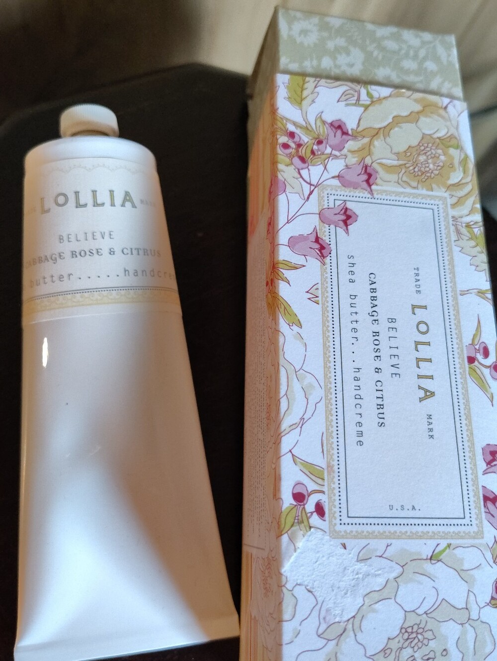 Lollia Believe Cabbage,Rose & Citrus Shea Butter Hand Cream 4 Oz